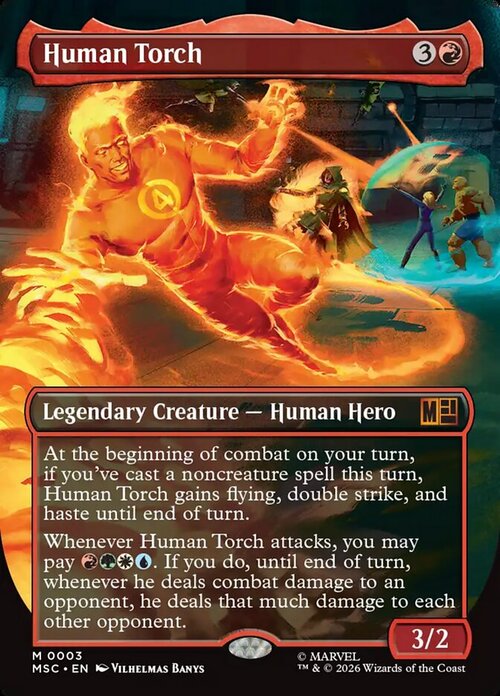 Human Torch Card Front