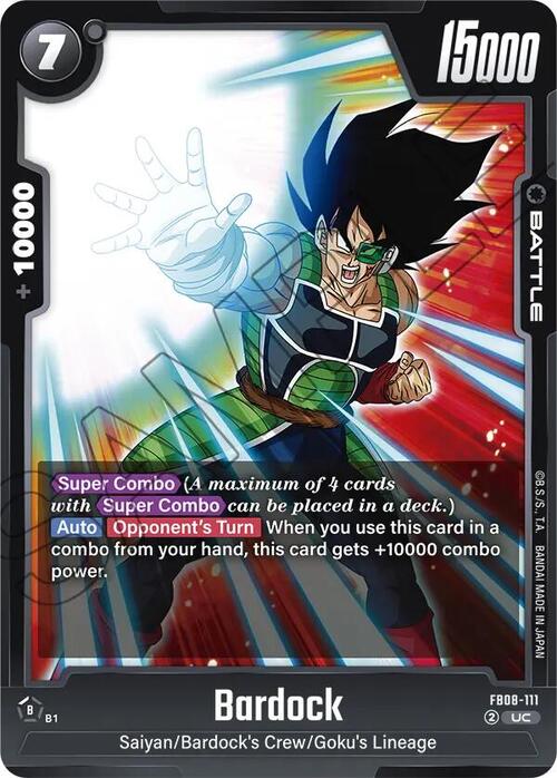 Bardock Card Front