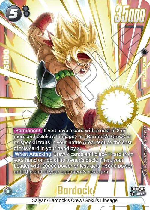 Bardock Card Front