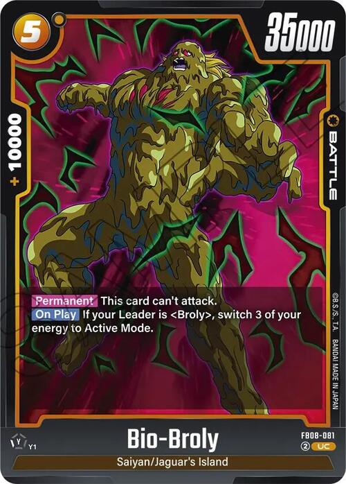 Bio-Broly Card Front