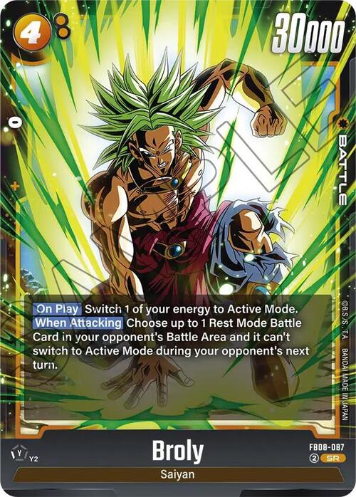 Broly Card Front
