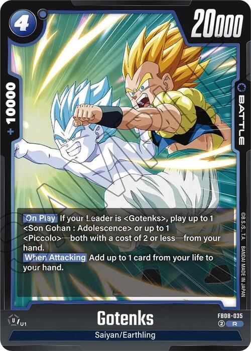 Gotenks Card Front