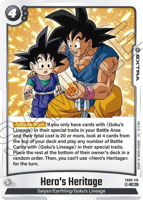 Hero's Heritage Card Front