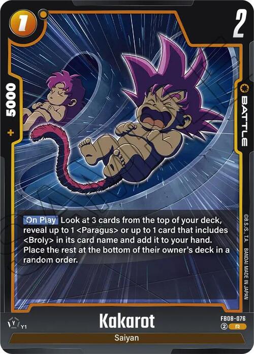 Kakarot Card Front
