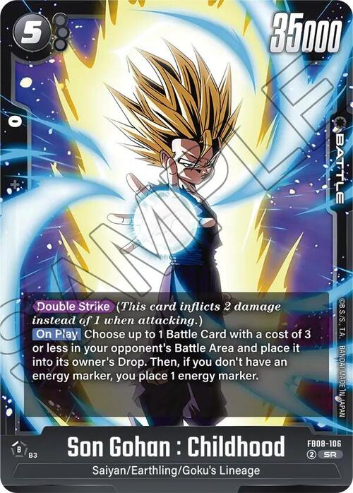 Son Gohan : Childhood Card Front
