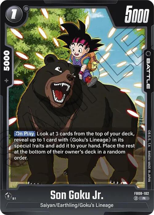 Son Goku Jr. Card Front
