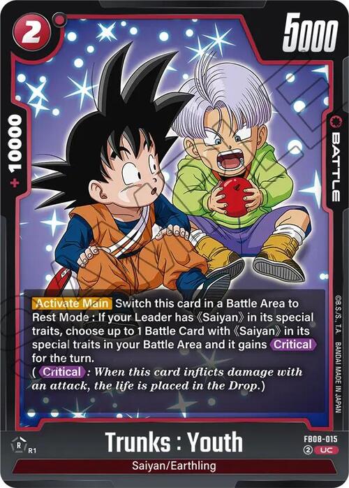 Trunks : Youth Frente