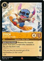 Stitch - Snowboarder Spensierato
