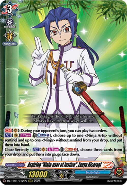 Aspiring "Ninja-user of Justice", Zanya Kisaragi Frente