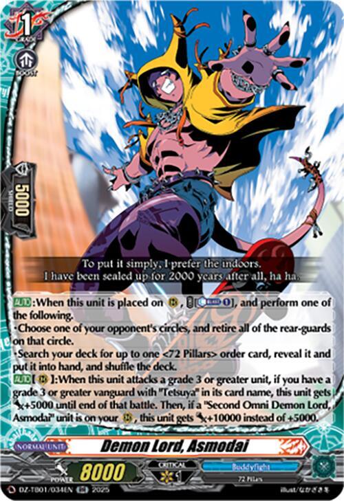 Demon Lord, Asmodai Card Front