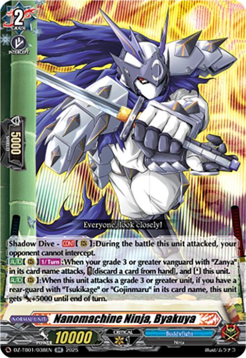 Nanomachine Ninja, Byakuya Card Front