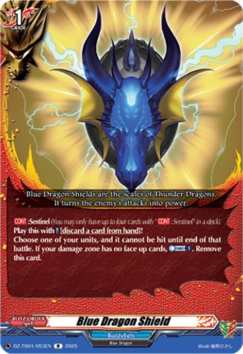 Blue Dragon Shield Card Front