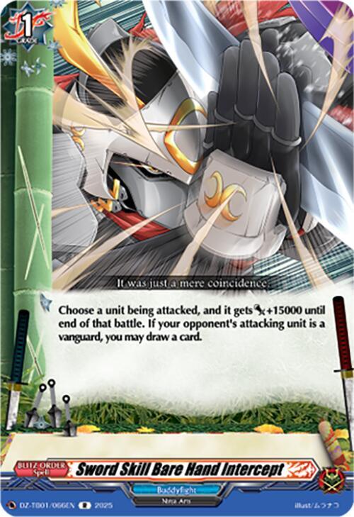 Sword Skill Bare Hand Intercept Frente