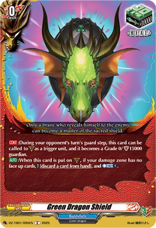 Green Dragon Shield Card Front