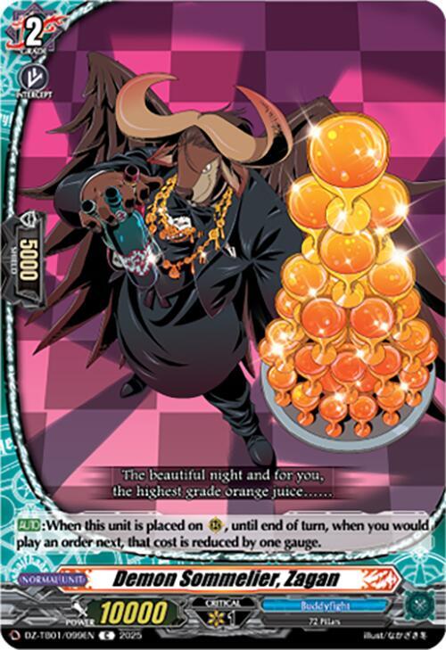 Demon Sommelier, Zagan Card Front
