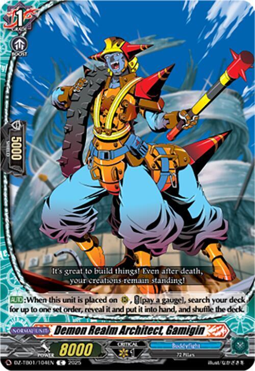 Demon Realm Architect, Gamigin Card Front