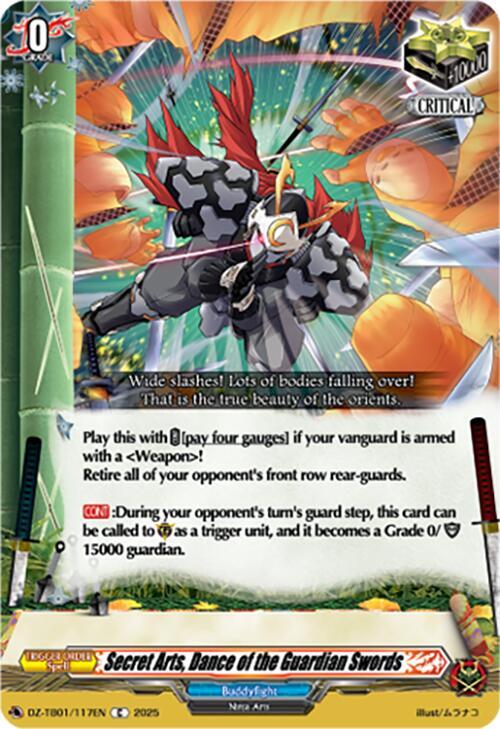 Secret Arts, Dance of the Guardian Swords Card Front