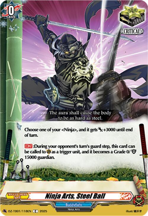 Ninja Arts, Steel Ball Card Front