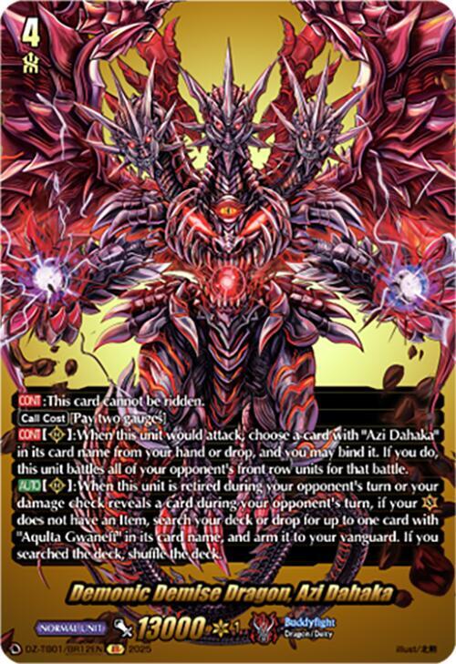 Demonic Demise Dragon, Azi Dahaka Card Front