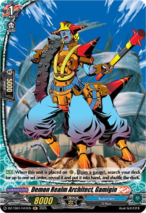 Demon Realm Architect, Gamigin Card Front