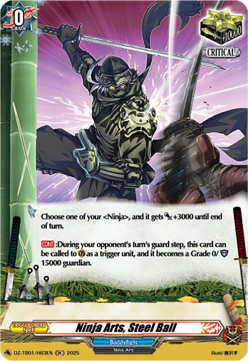 Ninja Arts, Steel Ball Card Front