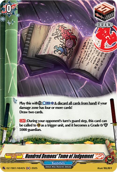 Hundred Demons' Tome of Judgement Card Front