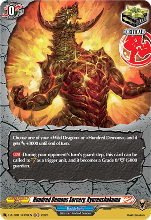 Hundred Demons Sorcery, Ryuzenshakuma Card Front