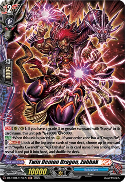 Twin Demon Dragon, Zahhak Card Front