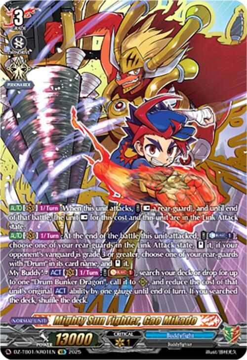 Mighty Sun Fighter, Gao Mikado Card Front