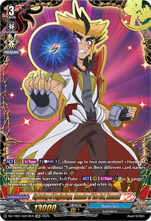 Lightning of Beginnings, Thunder of The End, Ikazuchi Card Front