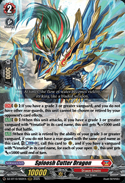 Sploosh Cutter Dragon Card Front