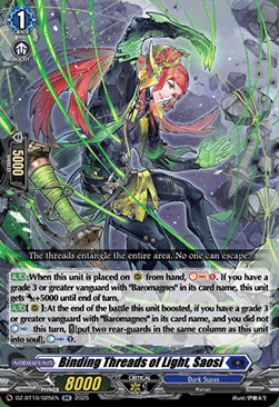 Binding Threads of Light, Saosi Card Front