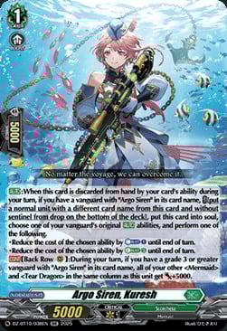 Argo Siren, Kuresh Card Front