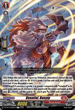 Venatiol, Bunyip Card Front