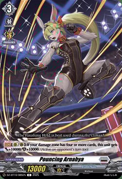 Pouncing Arnabya Card Front