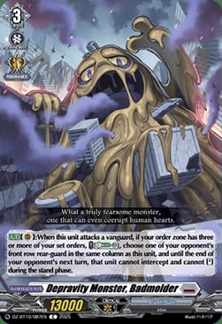 Depravity Monster, Badmolder Card Front