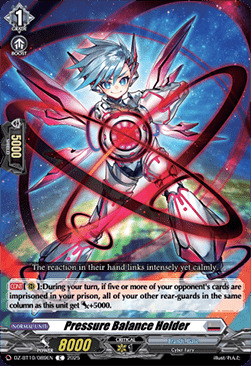 Pressure Balance Holder Card Front