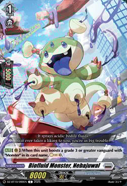 Biofluid Monster, Nebajuwal Card Front