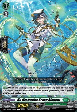 No Hesitation Brave Shooter Card Front