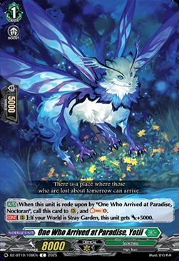 One Who Arrived at Paradise, Yotil Card Front