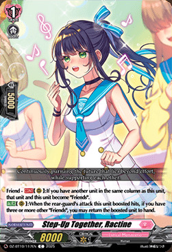 Step-Up Together, Ractine Card Front