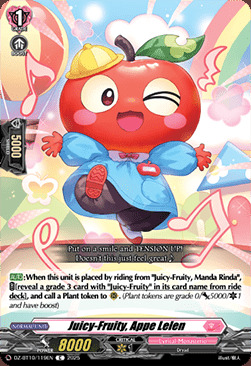 Juicy-Fruity, Appe Lelen Card Front