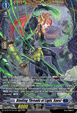 Binding Threads of Light, Saosi Card Front