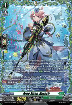 Argo Siren, Kuresh Card Front