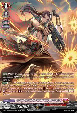 Sharp Bullet of Dust Storm, Thruston Card Front