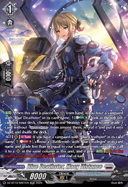 Blue Deathster, Macy Distance Card Front