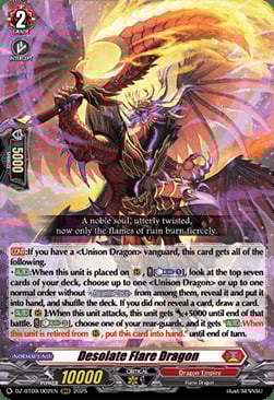 Desolate Flare Dragon Card Front