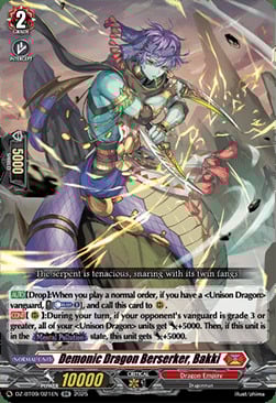 Demonic Dragon Berserker, Bakki Card Front