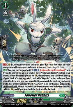 Follower Rabbits Card Front