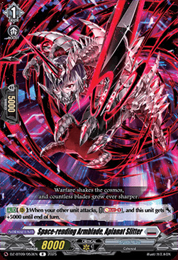 Space-rending Armblade, Aplanat Slitter Card Front